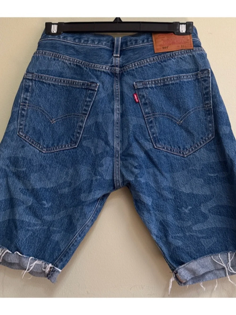 Levi’s 501 Camo Print Cutoff Shorts